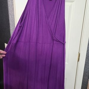 Purple wrap like midi/maxi dress